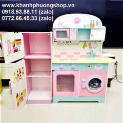 bộ đồ chơi nhà bếp bằng gỗ cho bé - đồ chơi nhà bếp gỗ