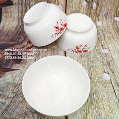tô sứ đẹp - tô sứ ăn cơm hình hoa đào
