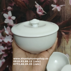 thố súp, thố chưng yến sứ Minh Long - thố súp, thố chưng yến sứ