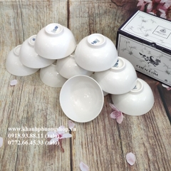 chén lys trắng sứ Minh Long - chén sứ trắng Minh Long