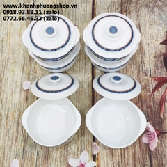 thố sứ chưng yến Phước Lộc Thọ sứ Minh Long - thố sứ chưng yến Minh Long