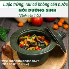 nồi sứ dưỡng sinh minh long 1L, 2.2L - nồi sứ minh long