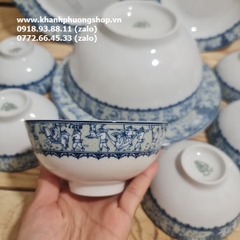 bộ bàn ăn cao cấp Vinh Quy Nhạt sứ Minh Long 13 món - bộ bàn ăn vinh quy nhạt sứ minh long