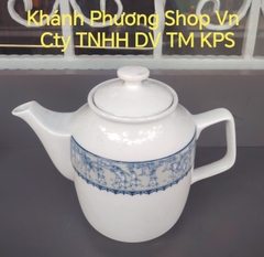 Ấm trà sứ Minh Long Vinh Quy Nhạt 1.1L - bình trà vinh quy nhạt