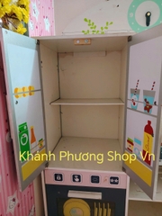 [Thanh lí hàng cũ] Kệ đồ chơi nhà bếp bằng gỗ 102x102x30cm