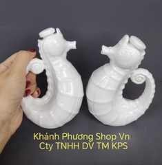Combo 2 bình đựng nước tương, nước mắm gốm sứ Minh Long