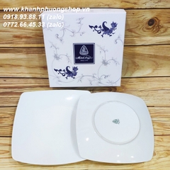 dĩa sứ vuông Minh Long - dĩa vuông sứ Minh Long