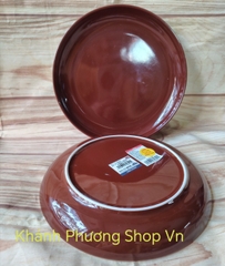 Dĩa sứ cao cấp màu Socola - dĩa sứ màu nâu socola