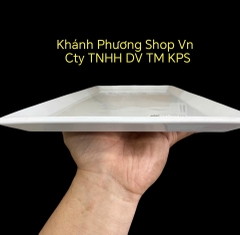Dĩa sứ Minh Long hình chữ nhật 50x21cm - khay sứ minh long hình chữ nhật