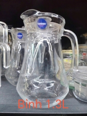 Bình đựng nước thủy tinh thân bầu 1.3L Luminarc