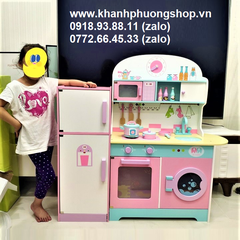 bộ đồ chơi nhà bếp bằng gỗ cho bé - đồ chơi nhà bếp gỗ