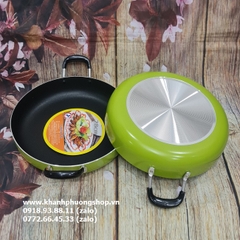 chảo chiên chống dính 28cm - chảo chống dính 2 quai 28cm