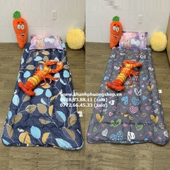 nệm ngủ trưa văn phòng 80x180cm kèm túi đựng tiện lợi - nệm toper ngủ trưa văn phòng