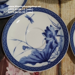 bộ ấm trà hoàng cung sen vàng sứ Minh Long 1.3L - bộ ấm trà hoàng cung sen vàng