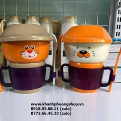 bộ muỗng tô dĩa cho bé ăn dặm - bộ đồ ăn dặm cho bé