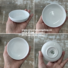 chén đựng nước chấm sứ minh long - chén đựng nước chấm sứ