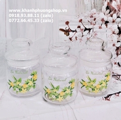 hũ thủy tinh đựng gia vị - hủ đựng gia vị thủy tinh