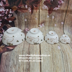 bộ chén tô dĩa sứ Cotton cao cấp, sang trọng - bộ bàn tô chén dĩa sứ đẹp