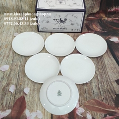 dĩa lót chén súp 13cm sứ Minh Long - dĩa tròn nhỏ 13cm sứ Minh Long