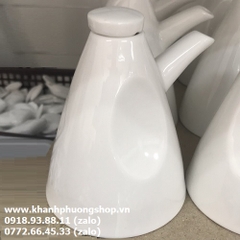 bình đựng nước chấm sứ Minh Long - bình đựng nước chấm sứ