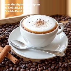 bộ tách uống cà phê capuchino, latte sứ Minh Long - bộ tách uống cà phê