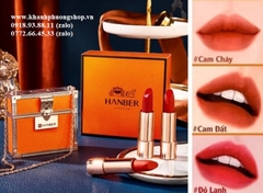 bộ 3 cây son lì Hanber kèm hộp đựng siêu sang - set 3 son lì hanber túi dây đeo siêu đỉnh