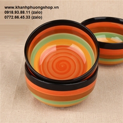 chén sứ cầu vòng - chén sứ