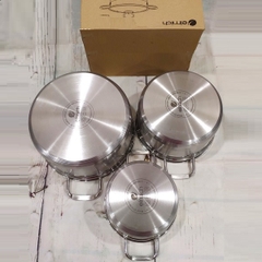 nồi inox 3 đáy Elmich xài bếp từ - nồi inox 3 đáy xài bếp từ