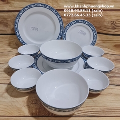 tô chén dĩa sứ Minh Long Jasmine chim lạc - chén tô dĩa sứ Minh Long mẫu Chim Lạc