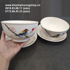 bộ tô dĩa sứ - tô dĩa sứ trắng