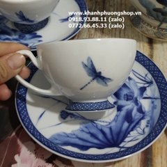 bộ ấm trà hoàng cung sen vàng sứ Minh Long 1.3L - bộ ấm trà hoàng cung sen vàng