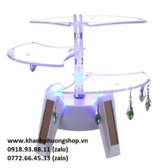đế xoay trưng bày sản phẩm nhiều tầng - để xoay trưng bày sản phẩm trang sức