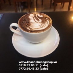 bộ tách uống cà phê capuchino, latte sứ Minh Long - bộ tách uống cà phê