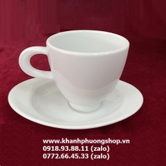 tách cà phê espresso sứ Minh Long - tách uống cà phê espresso sứ Minh Long