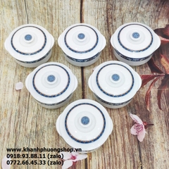 thố sứ chưng yến Phước Lộc Thọ sứ Minh Long - thố sứ chưng yến Minh Long