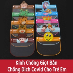 kính chống giọt bắn trẻ em - mặt nạ chống giọt bắn trẻ em