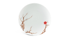 Dĩa lót chén 15cm Hồng Mai gốm sứ Minh Long