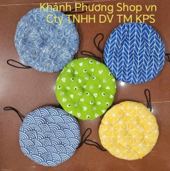 Nệm ngồi bệt tròn 40x40x5cm - nệm lót ghế ngồi 40cm