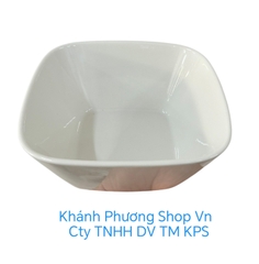 Combo 3 tô vuông loe 14cm gốm sứ Minh Long