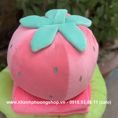 mền trong gối trái dâu tây - mền trong gối