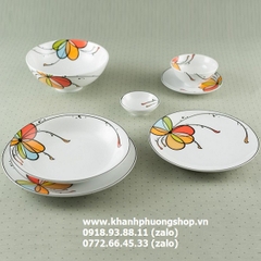 bộ chén tô dĩa sứ Daisy bóng bay sứ Minh Long - bộ chén tô dĩa sứ Minh Long