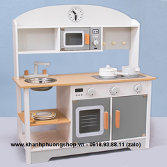 bộ đồ chơi nhà bếp bằng gỗ cho bé - đồ chơi nhà bếp gỗ