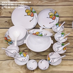 dĩa hột xoài Daisy Bóng Bay sứ Minh Long - dĩa sứ Minh Long Daisy Bóng Bay hình oval