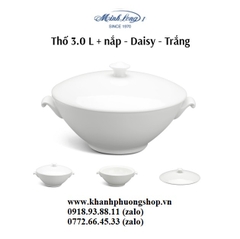 thố sứ có nắp dung tích 3L sứ Minh Long - thố sứ Minh Long có nắp