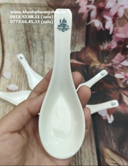 Muỗng sứ trắng Minh Long - muỗng sứ minh long