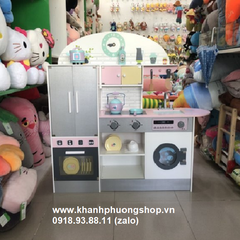 bộ đồ chơi nhà bếp bằng gỗ cho bé - đồ chơi nhà bếp gỗ
