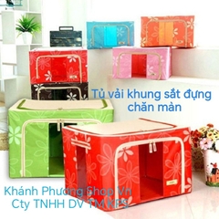 Hộp vải đựng chăn màn 50x40cm - hộp vải đựng quần áo, chăn màn