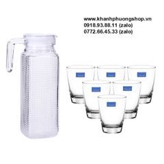 bộ bình và ly thủy tinh uống nước Luminarc - bộ bình và ly thủy tinh uống nước