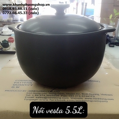 nồi dưỡng sinh sứ Minh Long thân cao 5.5L - nồi sứ Minh Long 5.5L