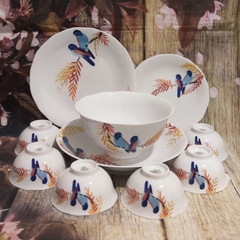 bộ chén tô dĩa sứ Đôi Bạn sứ Minh Long - bộ bàn ăn cao cấp sứ Minh Long